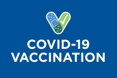 Graphic reads COVID-19 Vaccination, article is about COVID-19 Booster